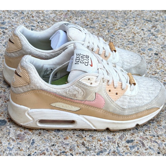 Nike Shoes - Nike Air Max 90 Sun Club Arctic Orange Sanded Gold Womens 10 DQ4016-100 Sneaker